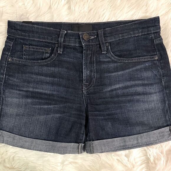 Vince ‘Mason’ Relaxed Rolled Denim Shorts Size 24 - Picture 3 of 8